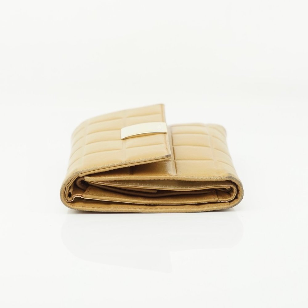 Auth Chanel Wallet Light Brown Leather #5737C64 - Picture 6 of 12